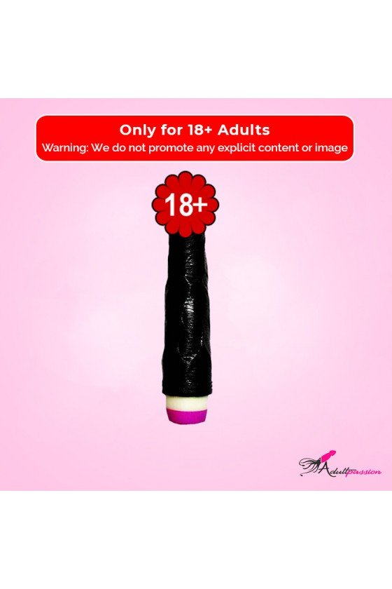 Super Natural Black Silicone Realistic Vibrator RSV-011