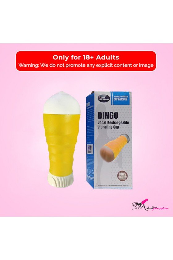 Bingo Vocal Rechargeable Vibrating Cup MS-059