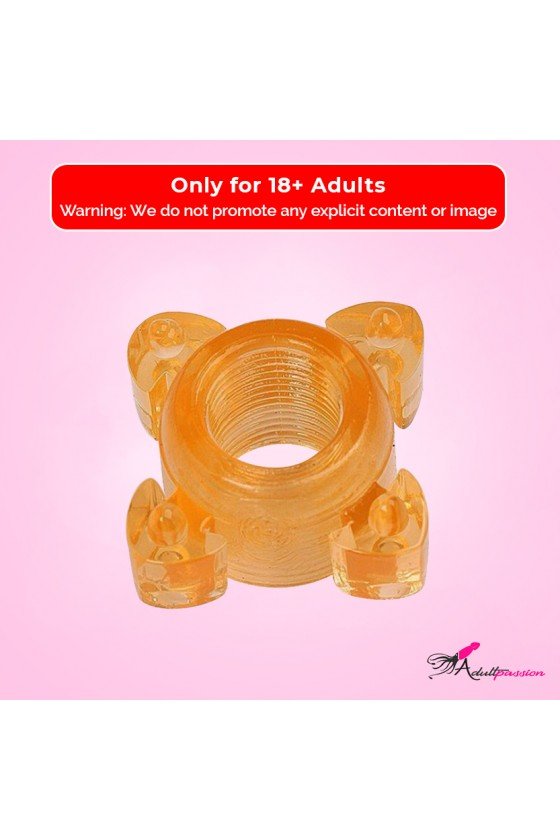 Transparent 4 Tube FingerCock Ring CR-010