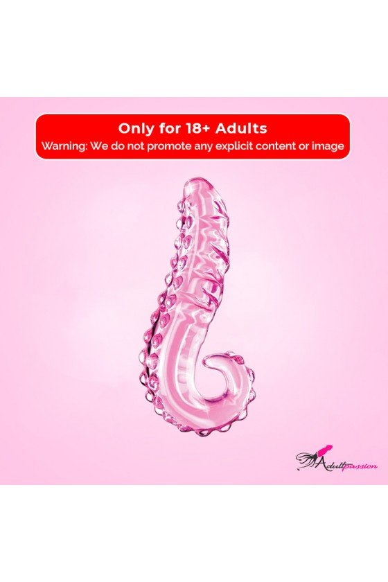 Kiss of Tongue Crystal Glass Dildo Anal Toy GD-002